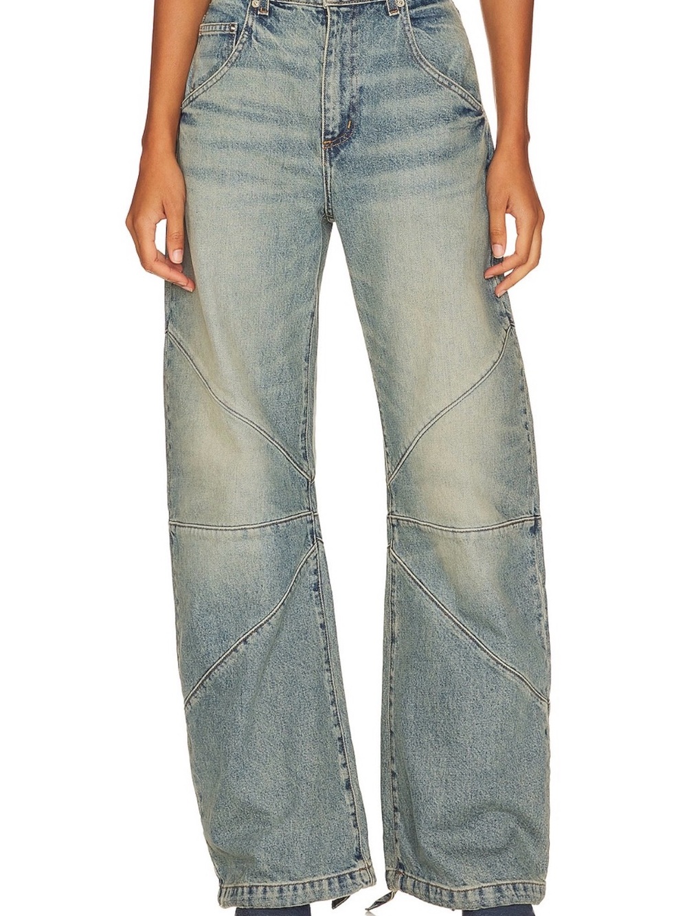 EB Denim Frederic Barrel Wide Jean 26 forest